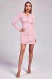 Ratia Mini Knit Dress - Pink