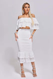 Avalie Off Shoulder Lace Set