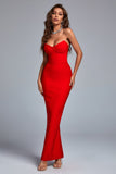 Dotte Maxi Bandage Dress - Red