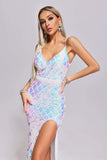 Kanah Slit Sequin Maxi Dress