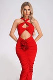 Xiamara Cutout Maxi Dress - Red