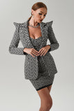 Aina Jacquard Blazer Dress Bandage Set - Bellabarnett