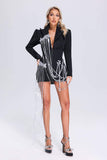 Donna Tassel Blazer Dress