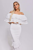 Avalie Off Shoulder Lace Set