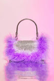 Kerin Feather Pouch - Purple - Bellabarnett