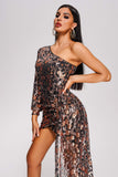 Pippa One Shoulder Sequin Mini Dress