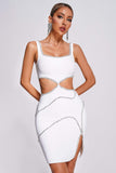 Niya Diamante Mini Bandage Dress